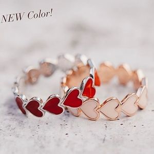 pink puravida heart ring
